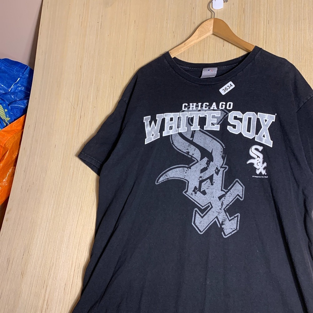 Chicago White Sox Shirt Adult Extra Large Black Short Sleeve Men's Graphic Print - Picture 6 of 16